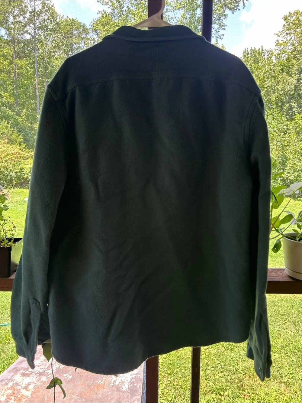 J crew Heavyweight chamois workshirt Hunting Green Chamois xl